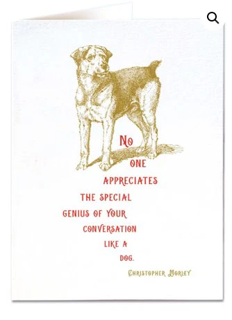 Dog -  Blank Greeting Card