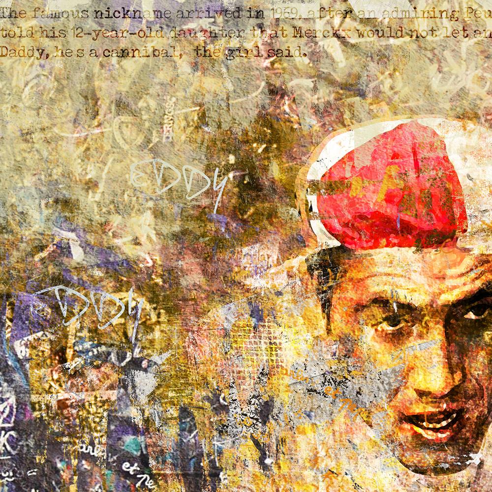 Eddy Merckx The Cannibal - Cycling Print - Image 4