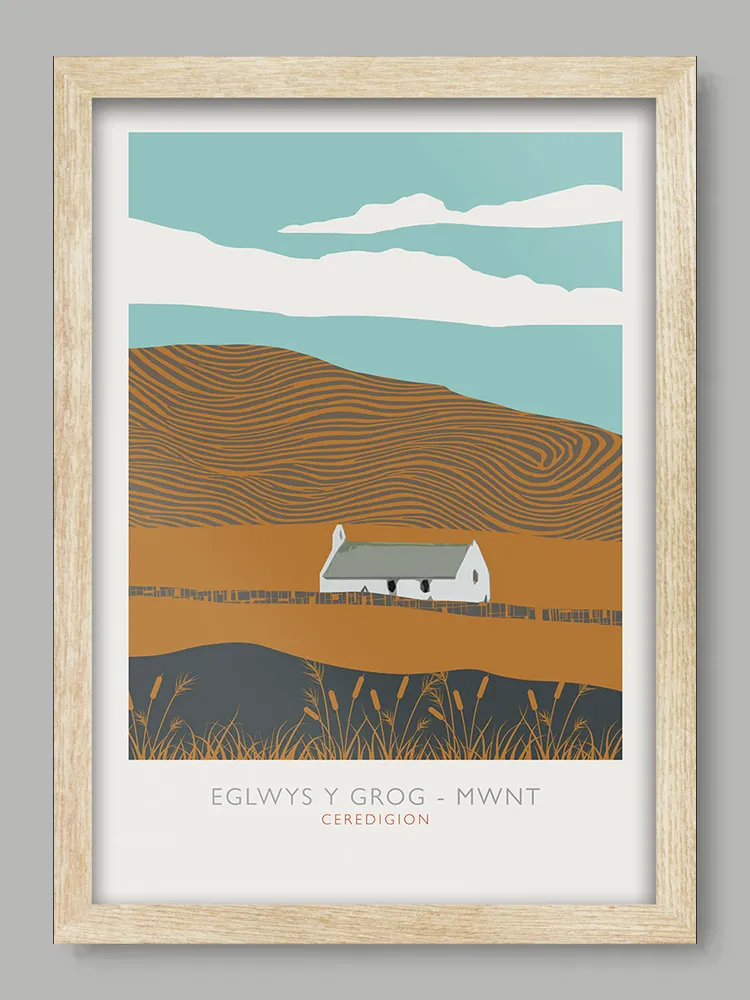 Eglwys Y Grog Mwnt Print - Image 3