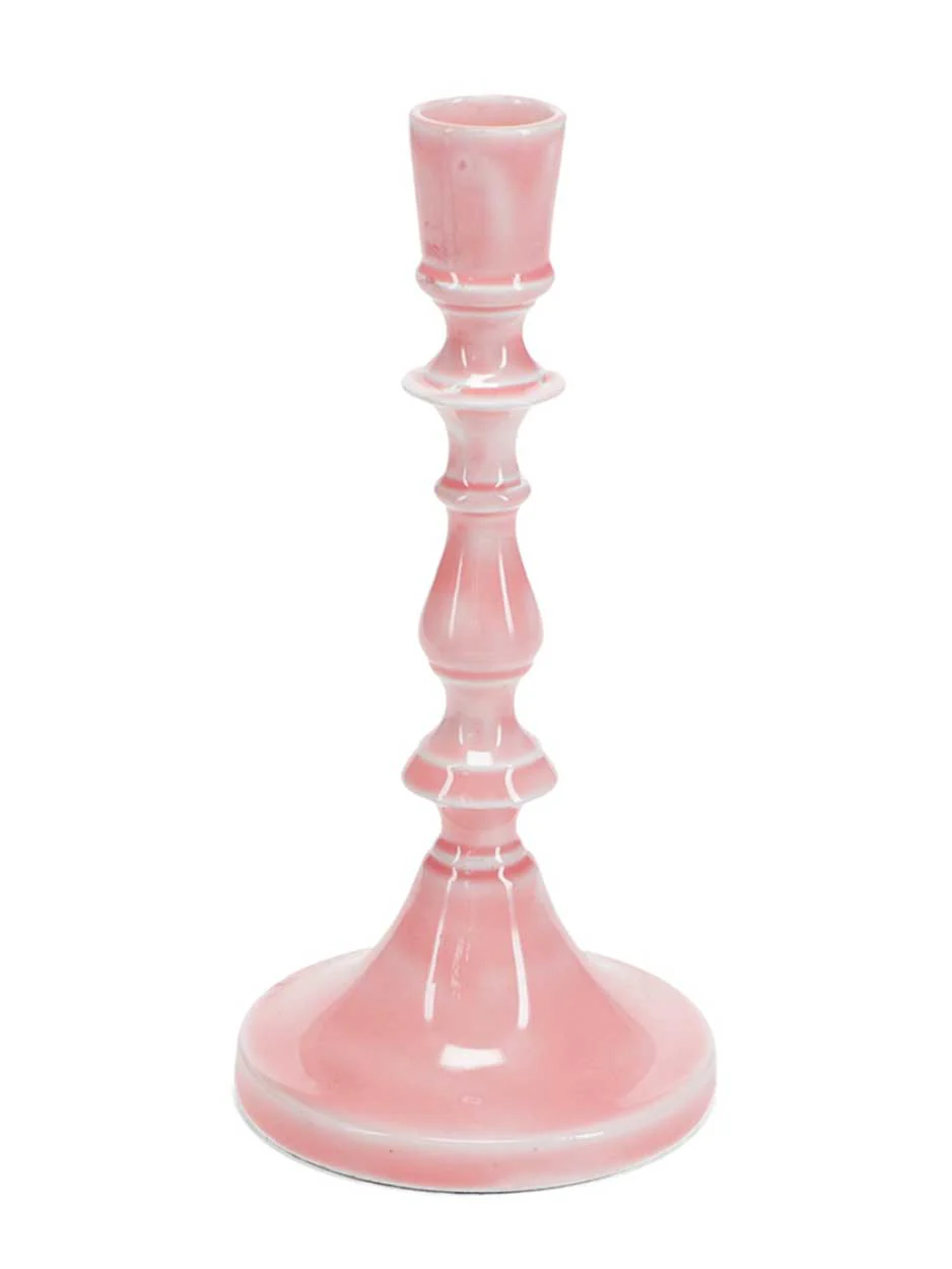 Enamel Candlestick - Pink - Image 2