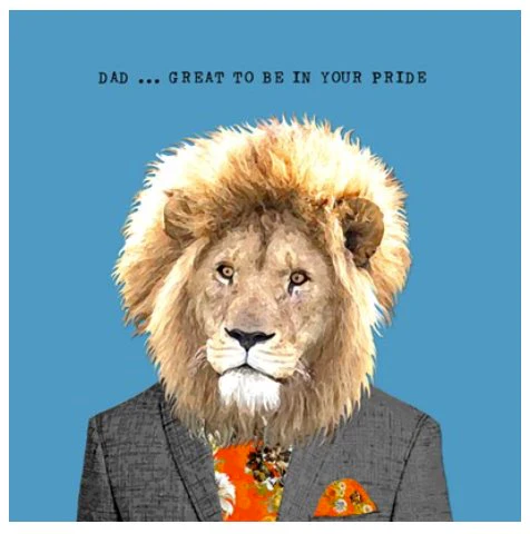 Fathers Day / Birthday Card - Lion