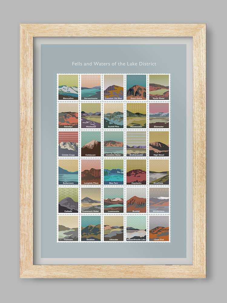 Fells and Waters of The Lake District Print - Image 3