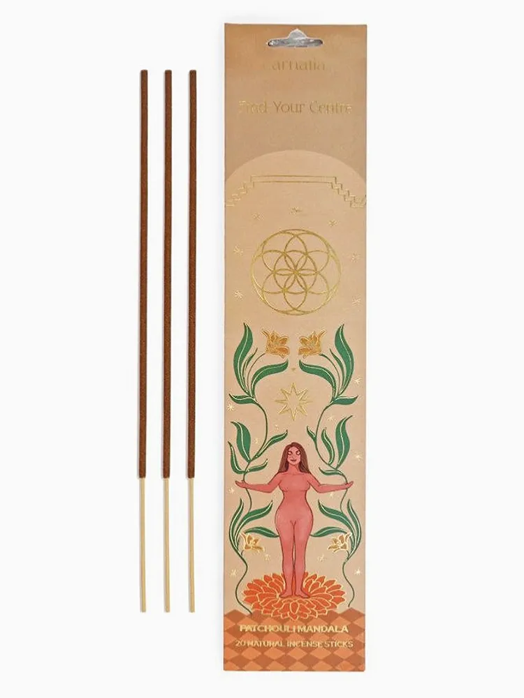 Find Your Centre - Patchouli Mandala Incense Sticks - Pack of 20