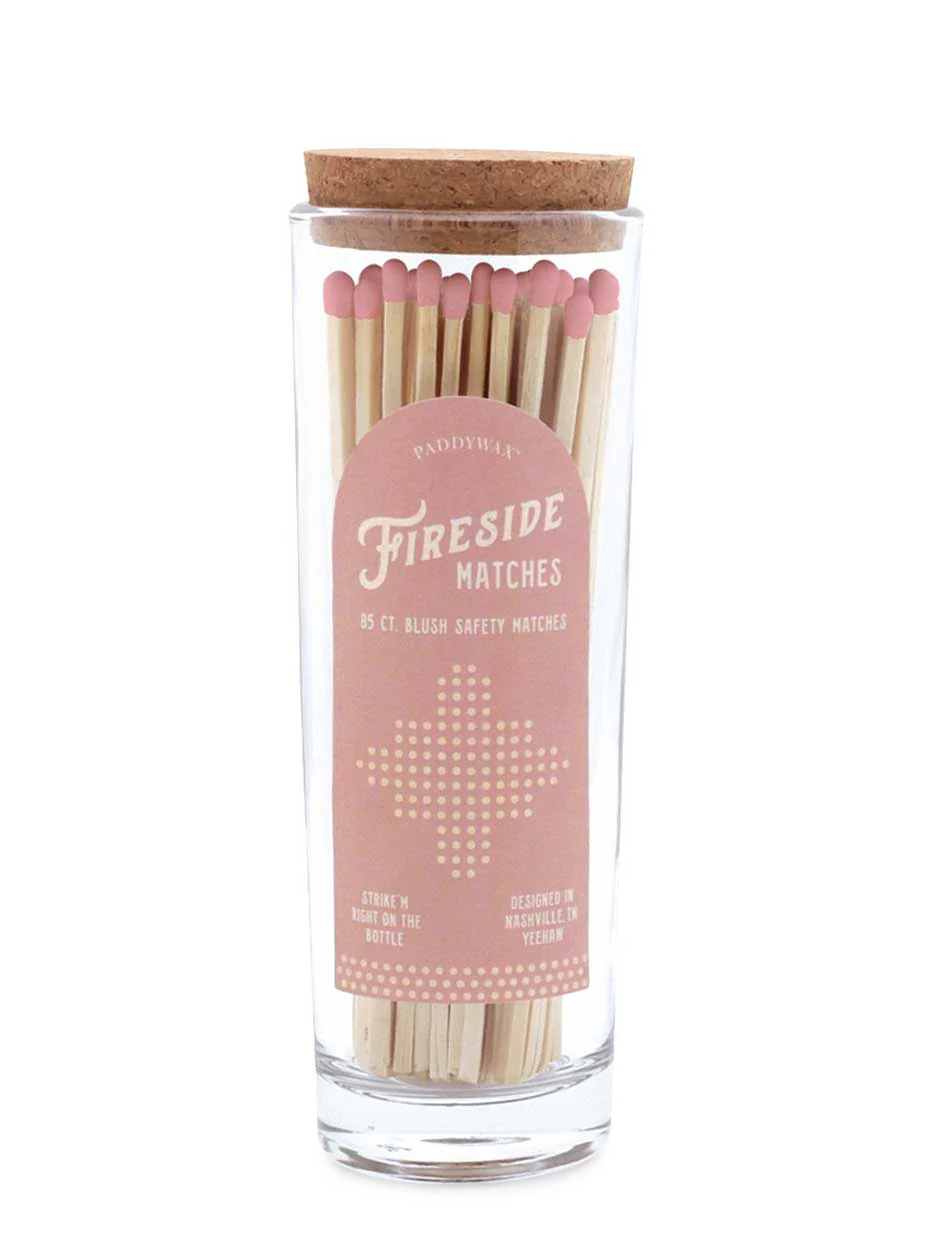 Fireside Safety Matches - Blush Pink