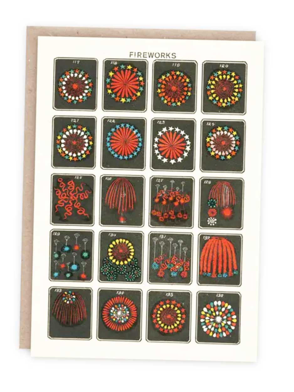 Fireworks Blank Greeting Card
