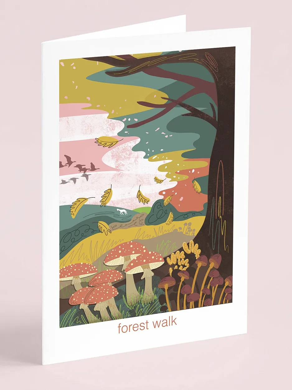 Forest Walk Greeting Card