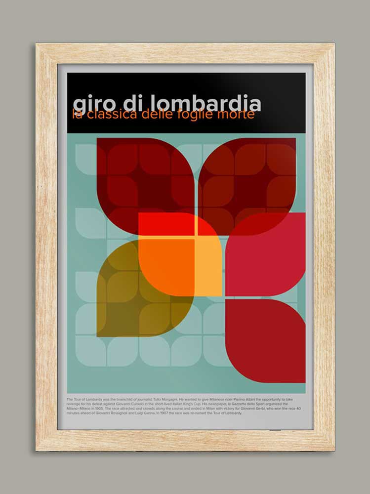 Giro di Lombardia Geometric - Cycling Print - Image 3