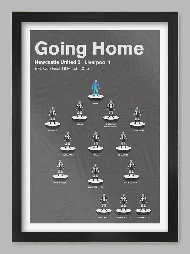Going Home - Newcastle United Football Print