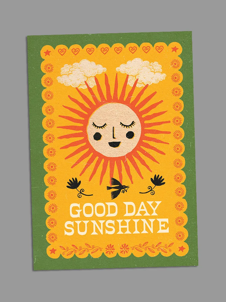 Good Day Sunshine - Blank Greeting Card