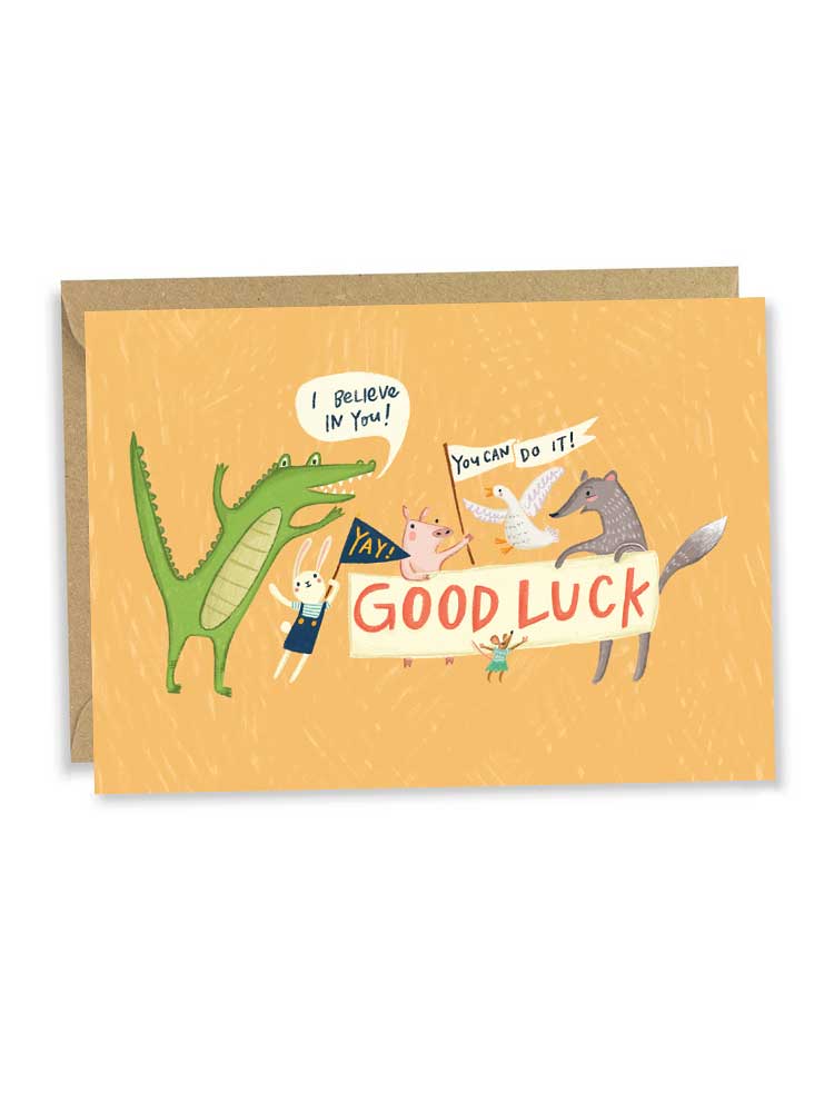 'Good Luck' Greeting Card