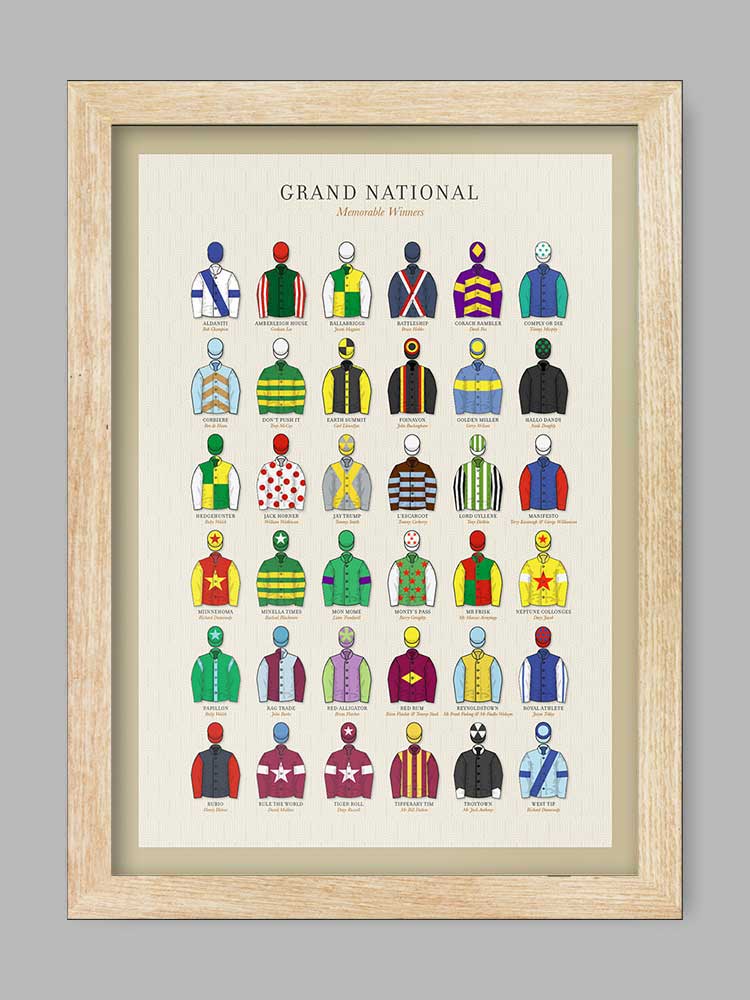 Grand National Memorable Winners - Horse Racing Print - Image 3