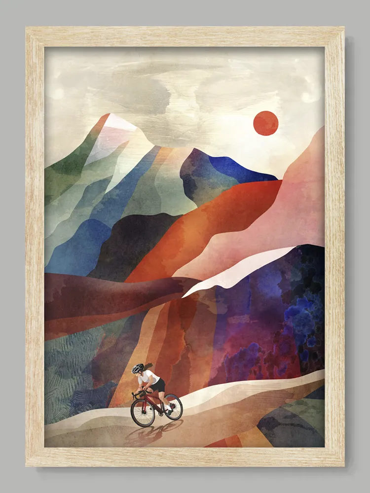Gravel Girl - Cycling Print - Image 3