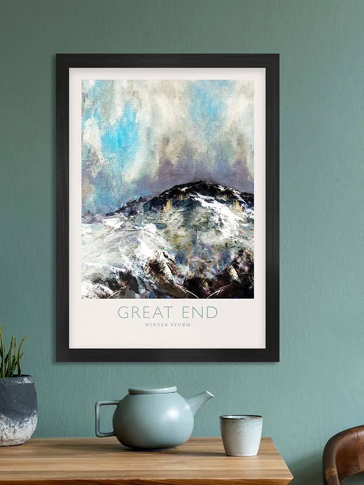 Great End Winter Storm - Lake District Print - Image 5