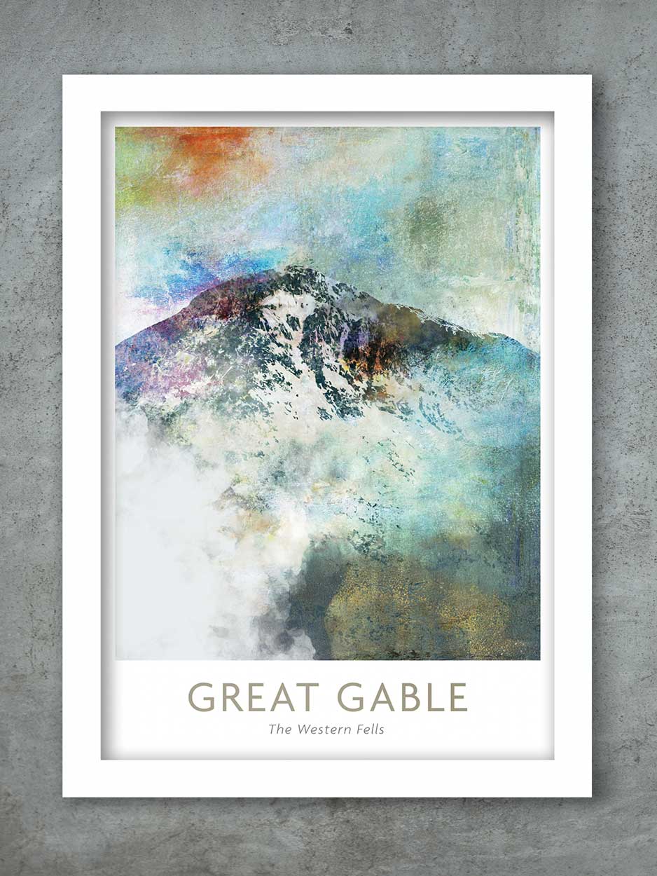 Great Gable Abstract - Lake District Print - Image 2