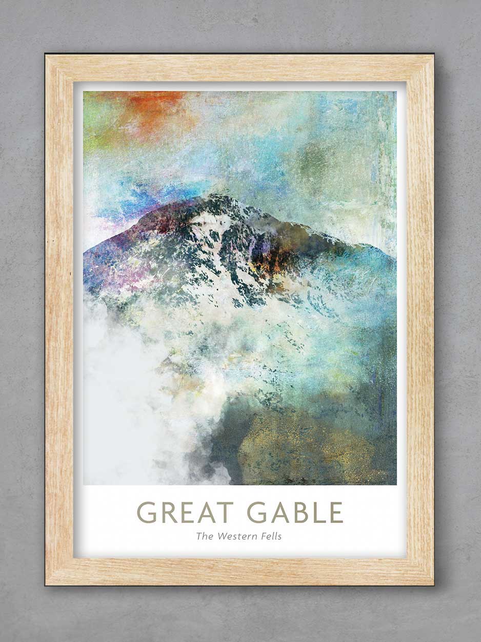 Great Gable Abstract - Lake District Print - Image 3