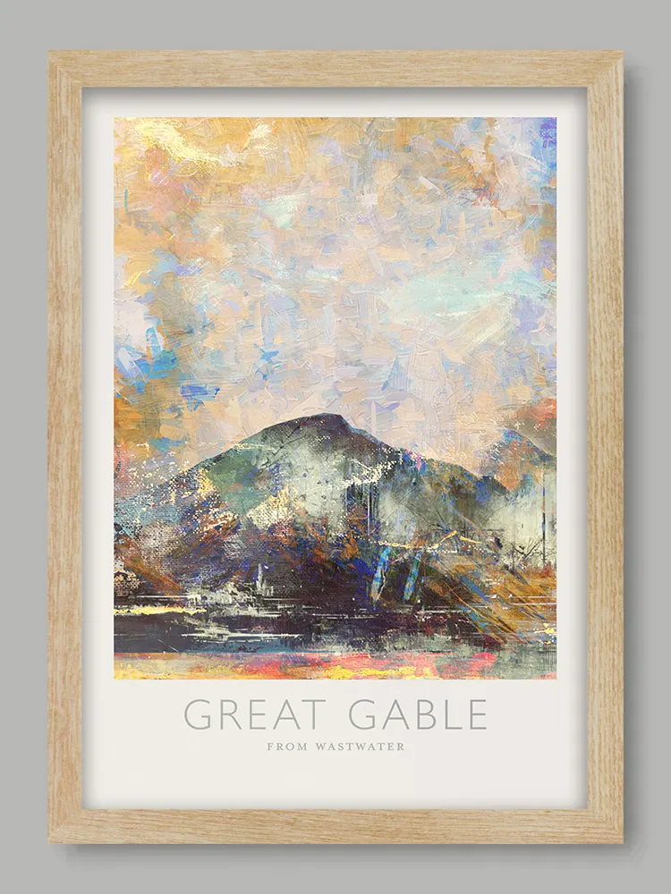 Great Gable from Wastwater - Lake District Print - Image 3