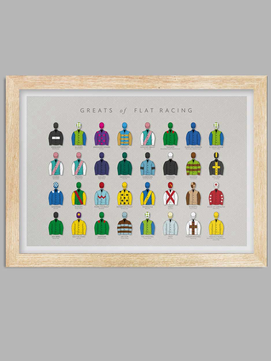Greats Of The Flats - Horse Racing Print - Image 3