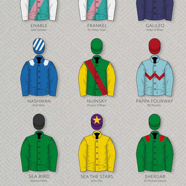 Greats Of The Flats - Horse Racing Print - Image 4