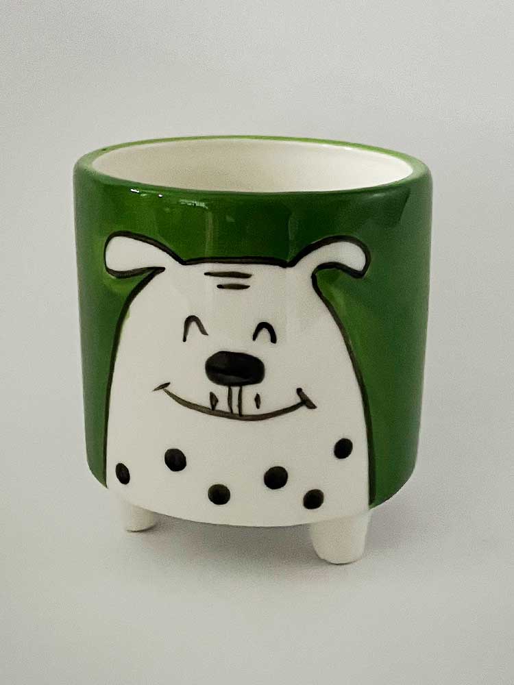 Green Dog Mini Planter