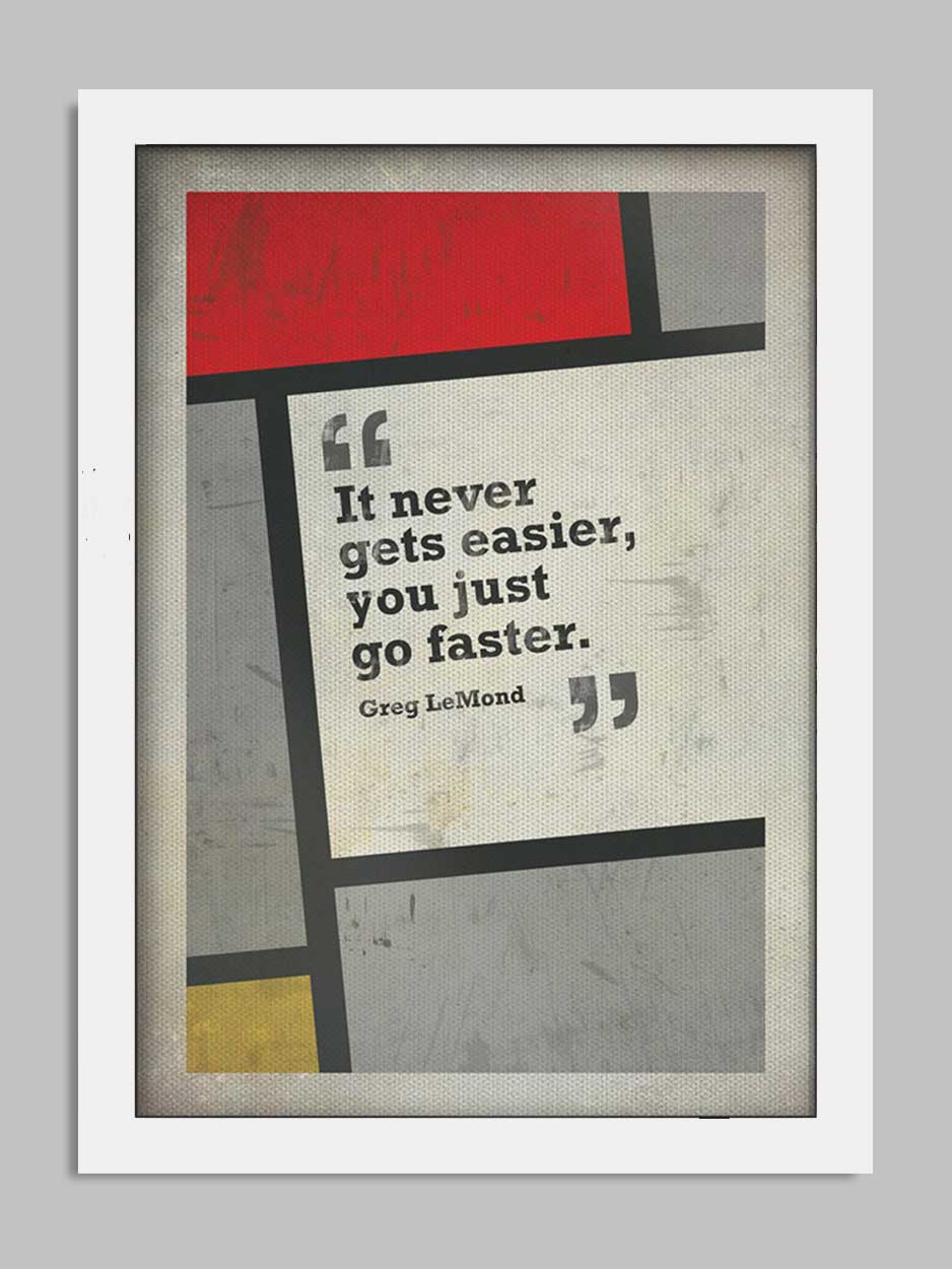 Greg LeMond Quote - Cycling Print - Image 2