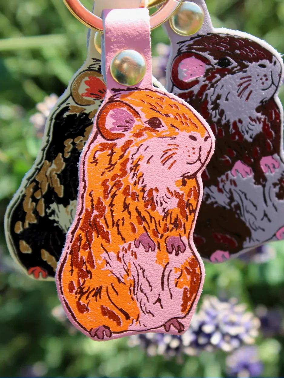 Guinea Pig Key Ring