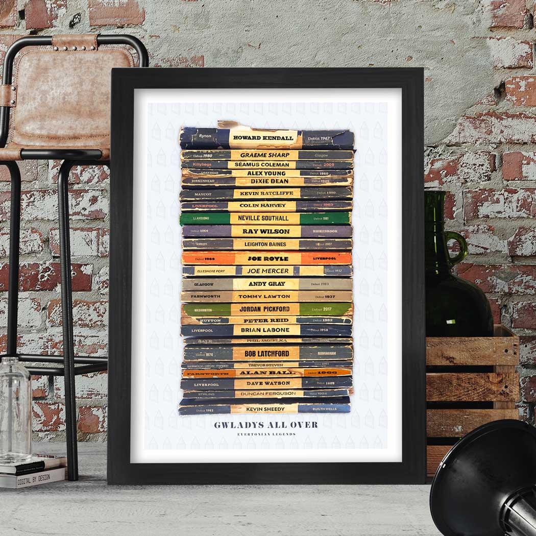 Gwladys All Over - Everton Football Print - Image 5