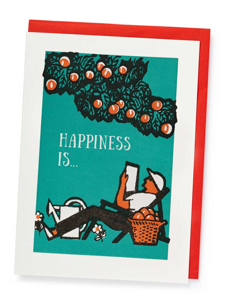 Happiness Is.... -  Blank Greeting Card