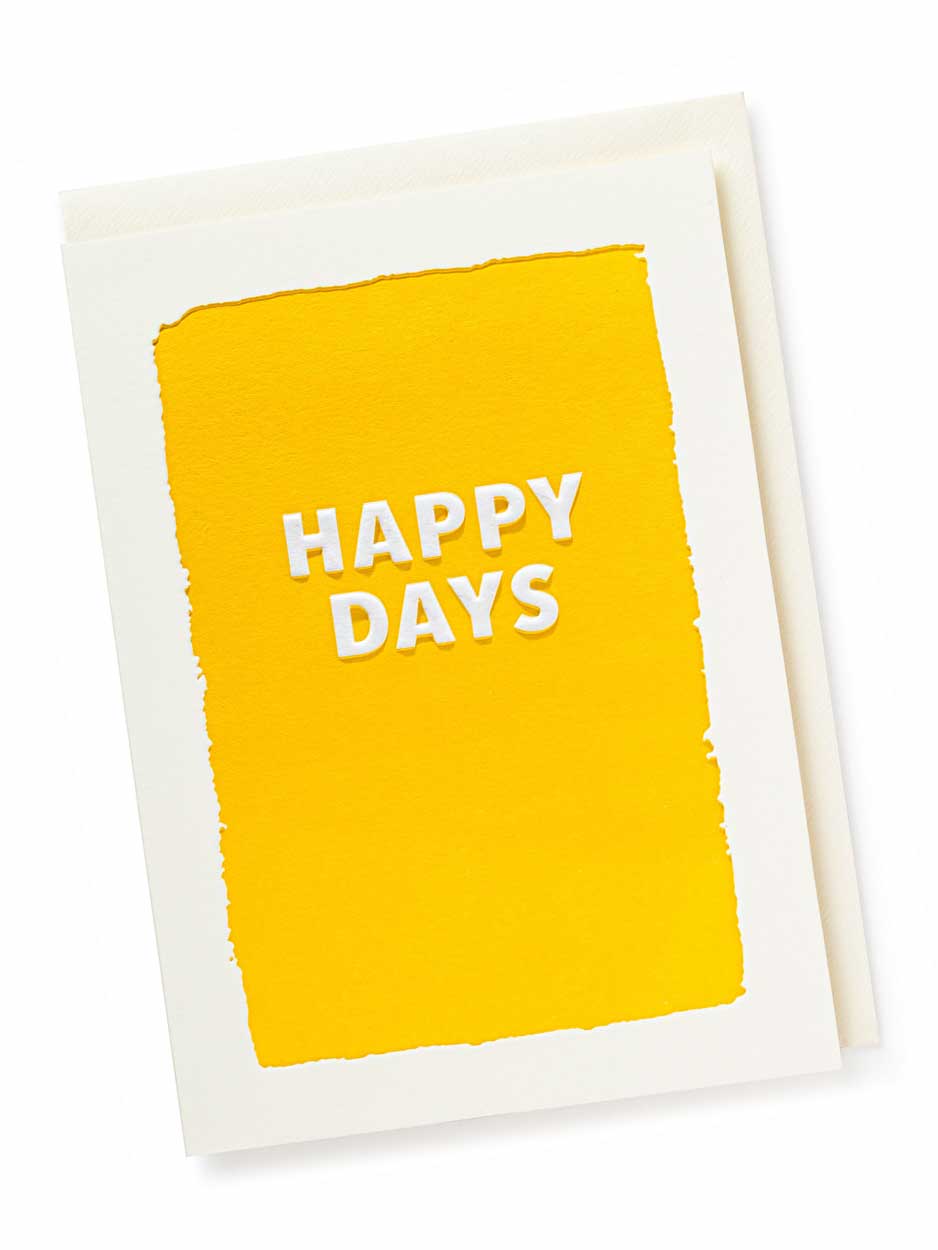 Happy Days -  Blank Greeting Card