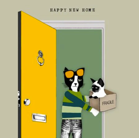 Happy New Home - Blank Greeting Card