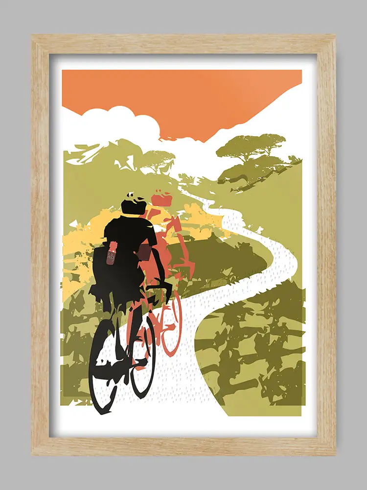 Head In The Clouds - Cycling Print - Image 3