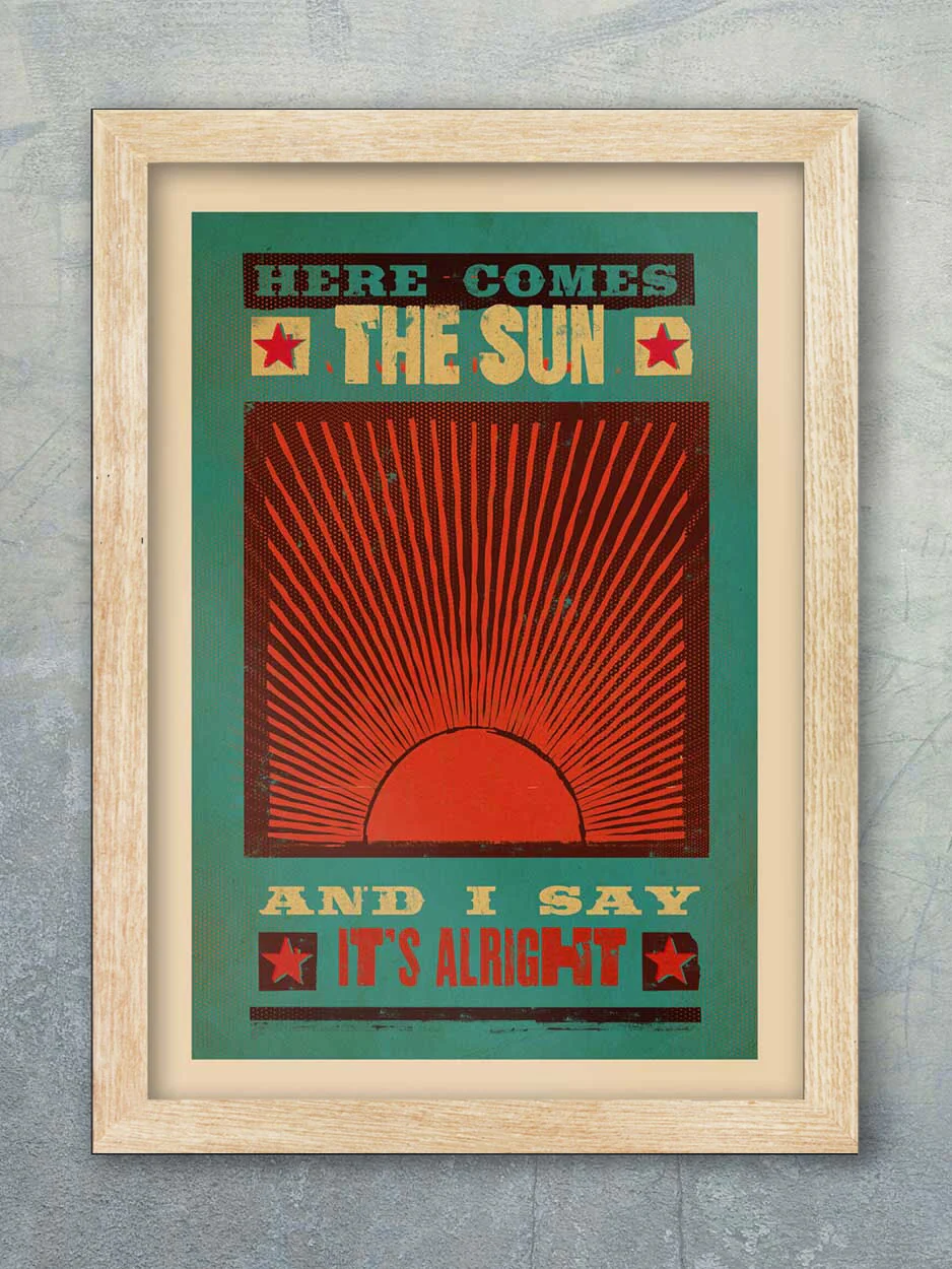 Here Comes The Sun - Music Print - Image 3