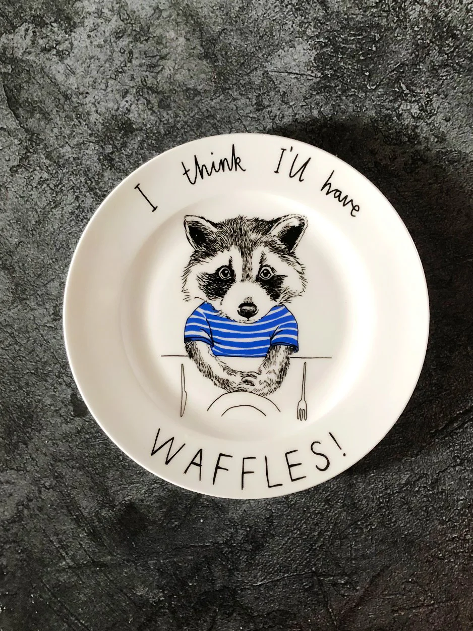 I think i'll have waffles - Side Plate