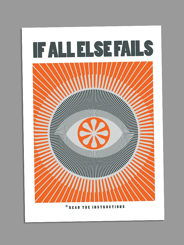 If All Else Fails - Blank Greeting Card