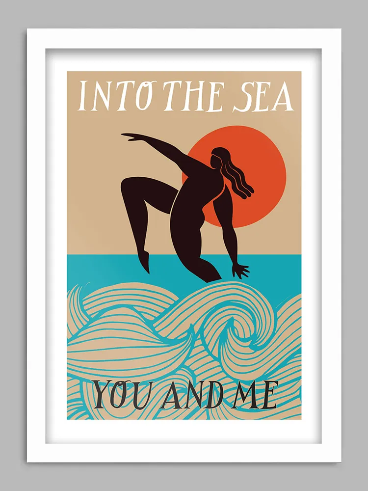Into the Sea - Swim Print - Image 2