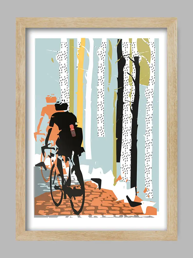 Into The Woods - Cycling Print - Image 3