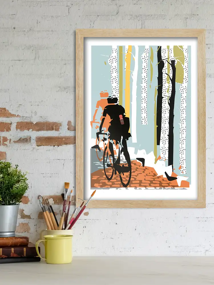 Into The Woods - Cycling Print - Image 5
