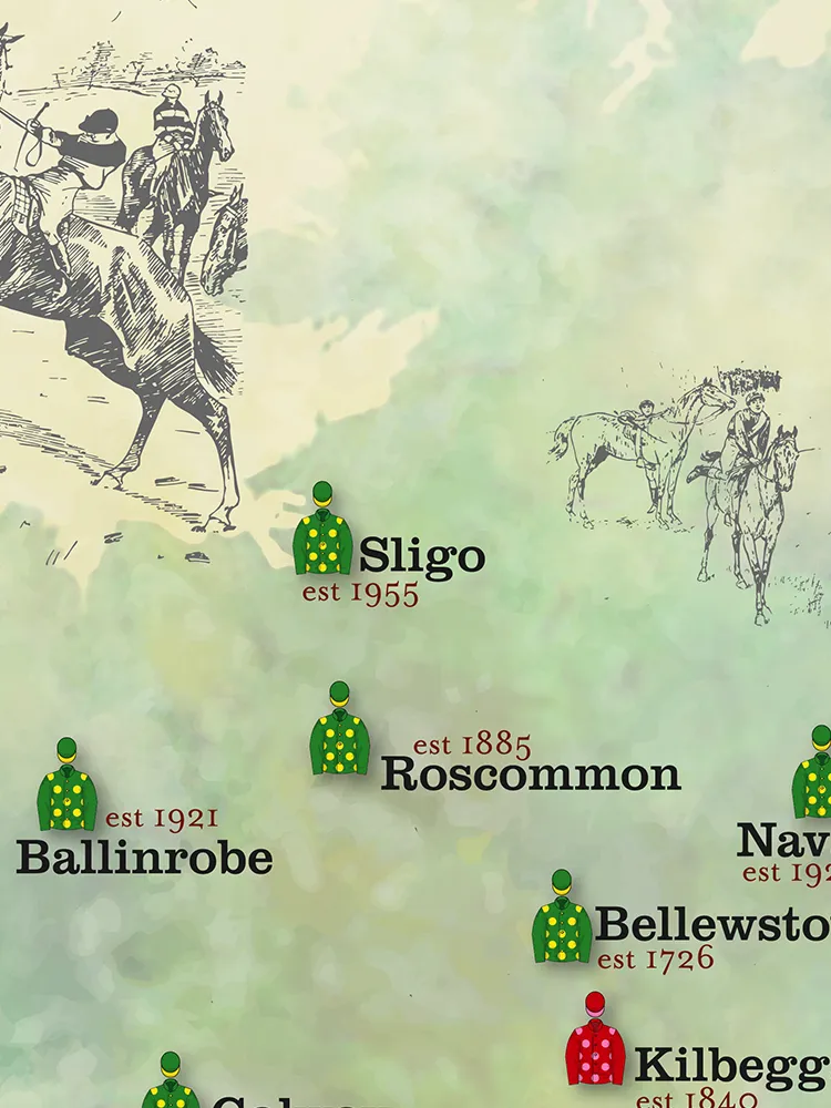 Irish Racecourses - Horse Racing Print - Image 5