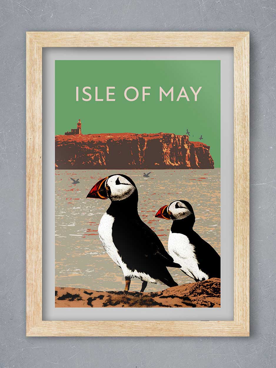 Isle of May Puffins Print - Image 3