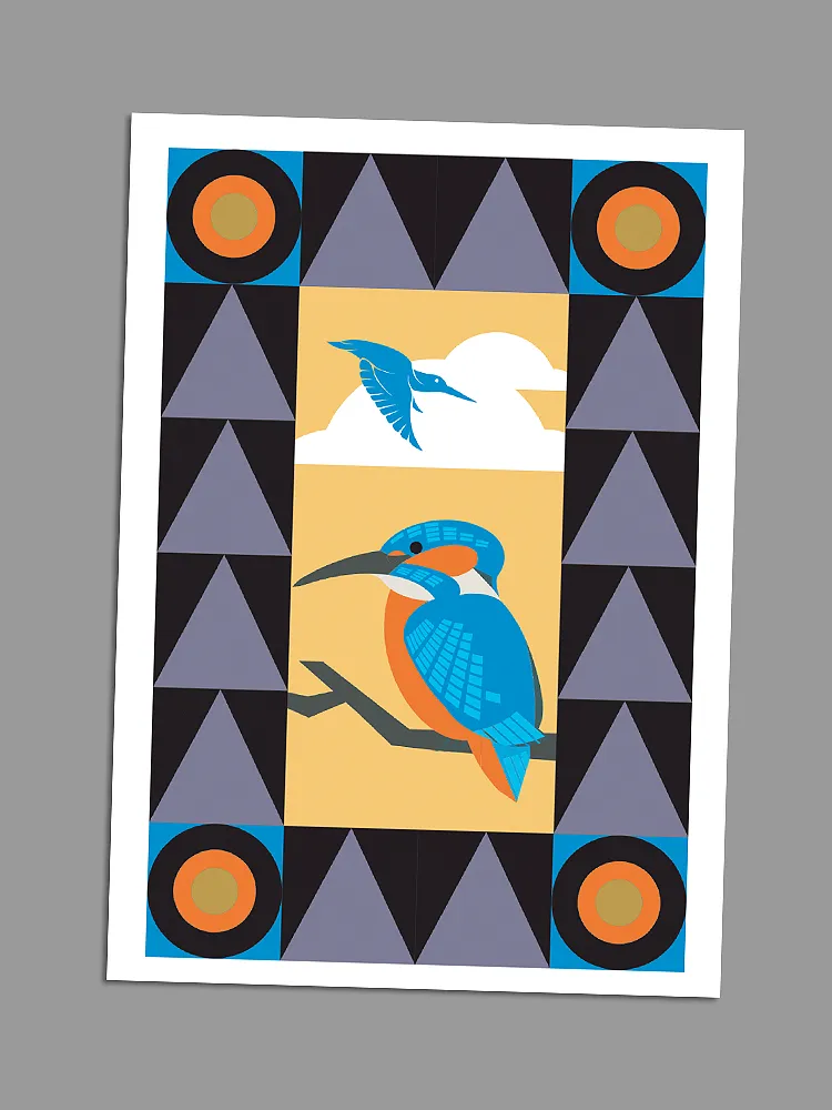 Kingsfisher - Blank Greeting Card