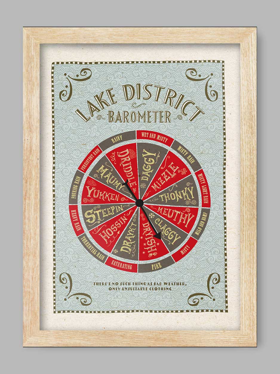 Lake District Barometer Print - Image 3