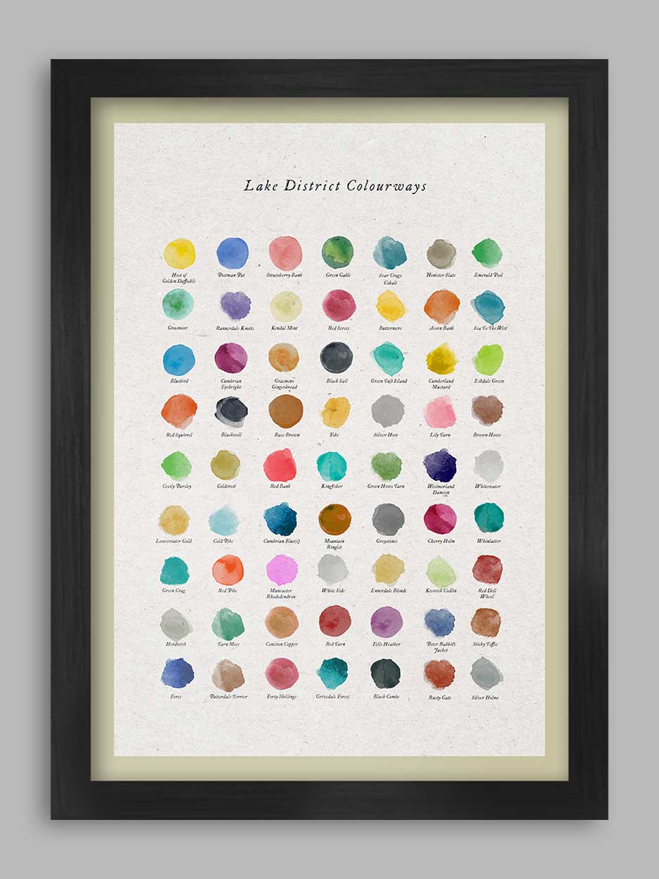 Lake District Colourways Print