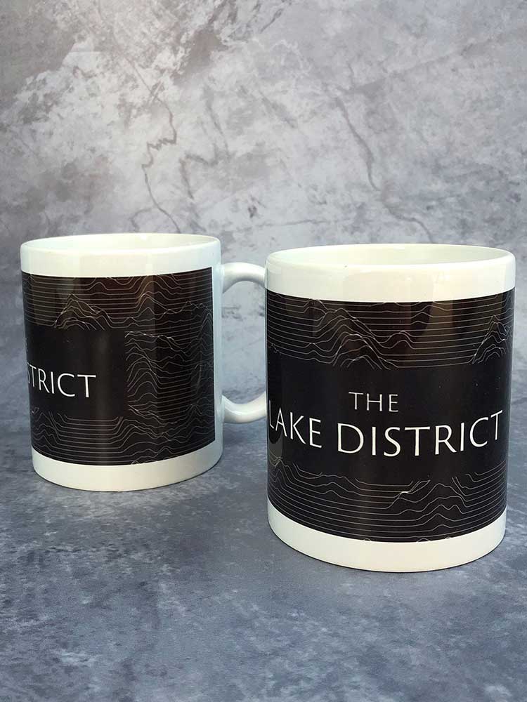 Lake District Contours Mug Designed by The Northern Line - Image 2