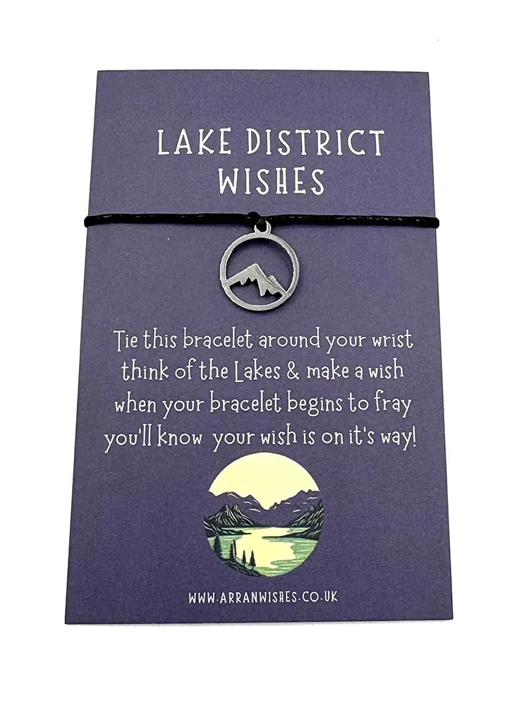 Lake District Inspired Mountain Wish Bracelet