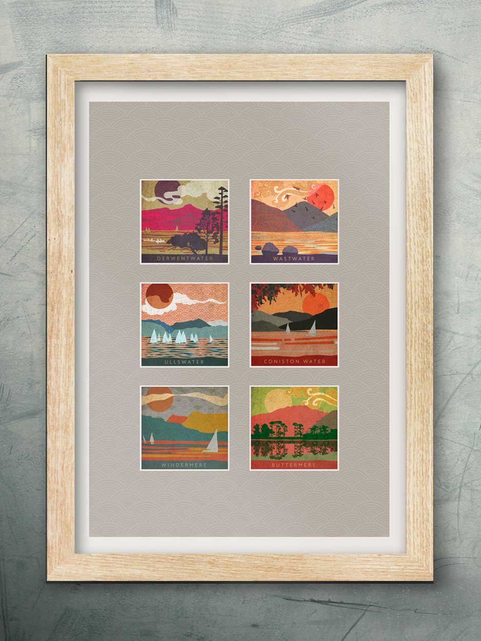 Lakes Montage - Lake District Print - Image 3