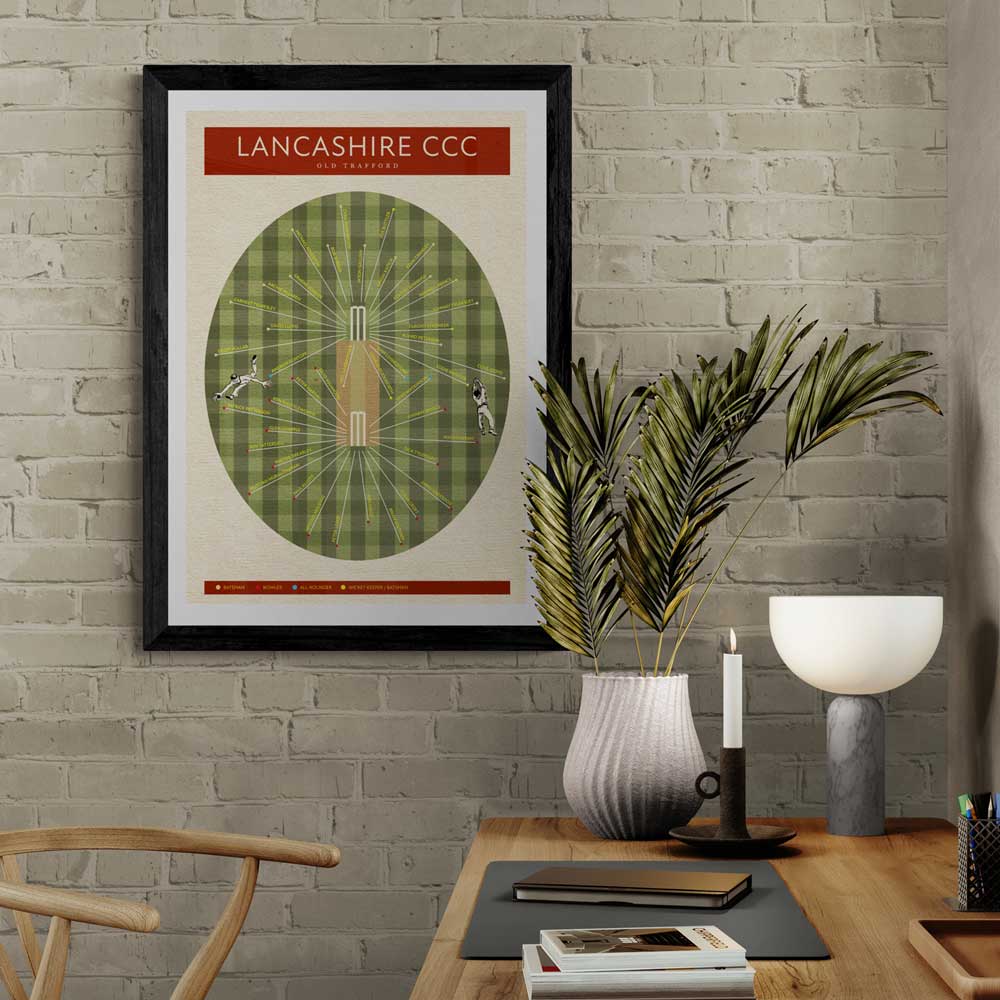 Lancashire CCC - Cricket Print - Image 5