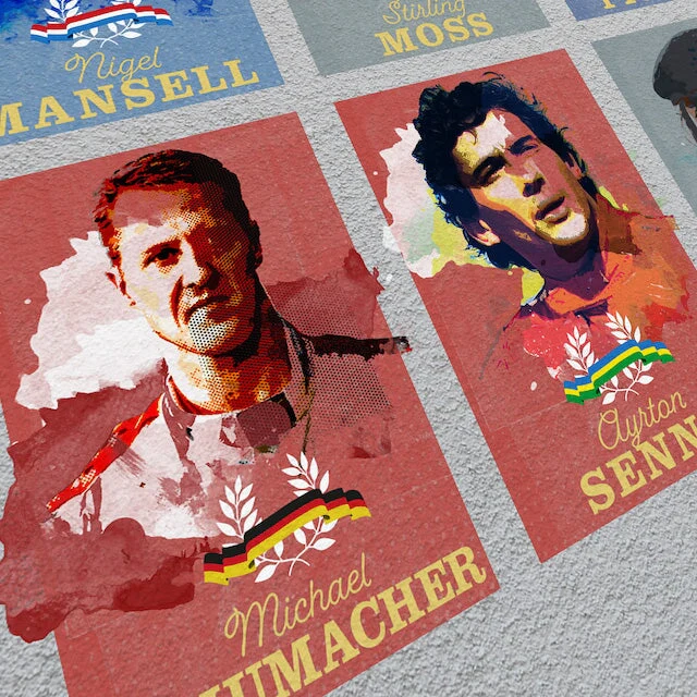 Legends of Motor Racing Poster Print - Image 4