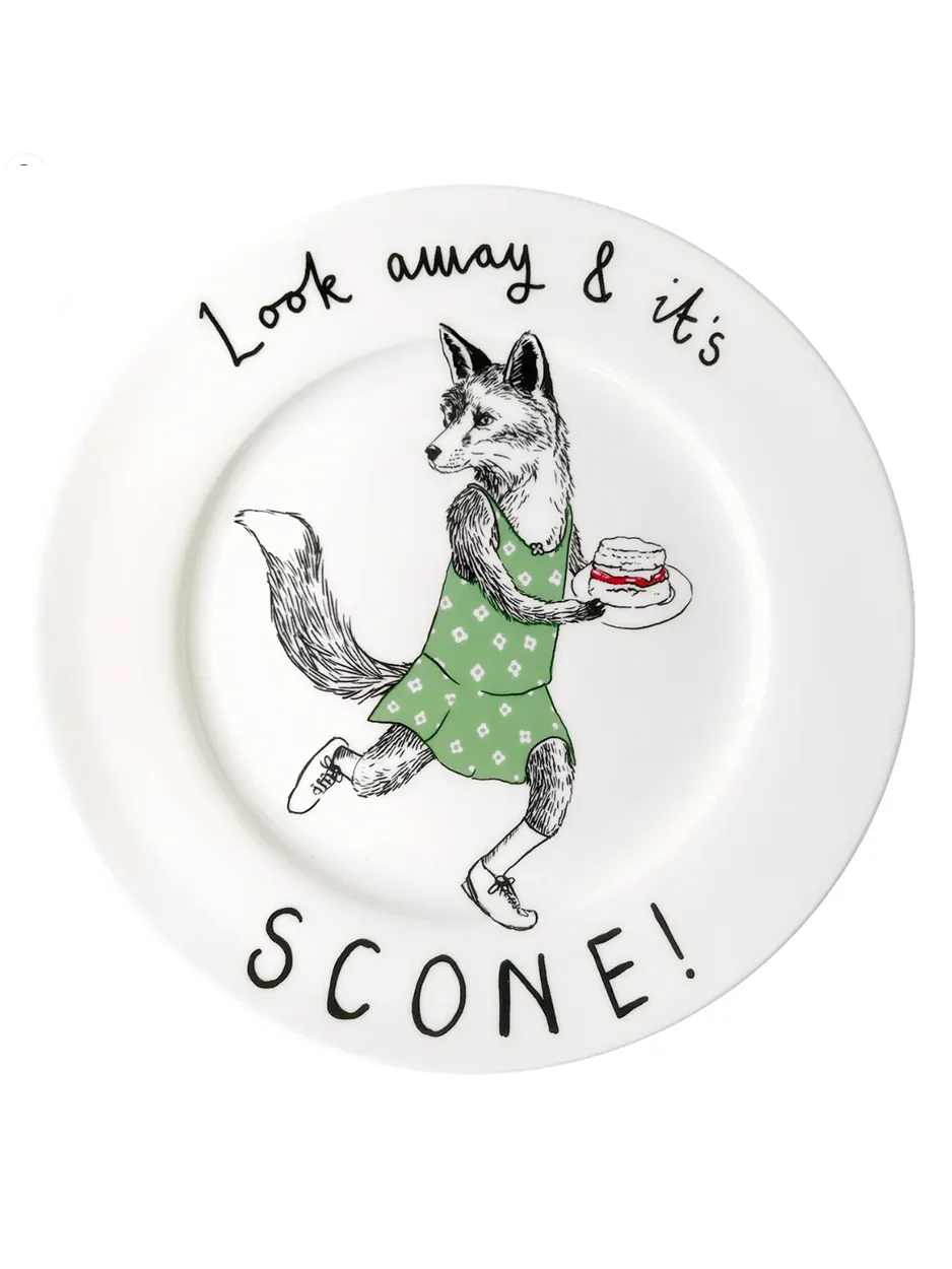 Look Away And It's Scone! - Fox Side Plate