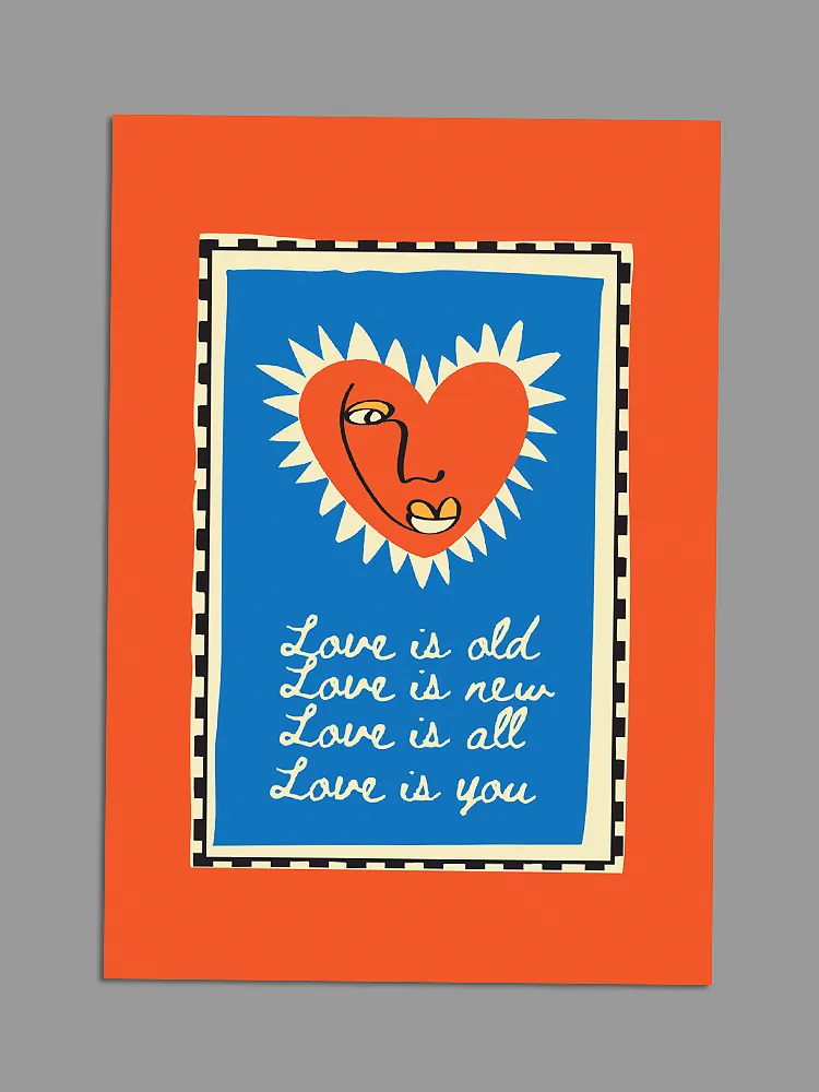 Love is You - Blank Greeting Card