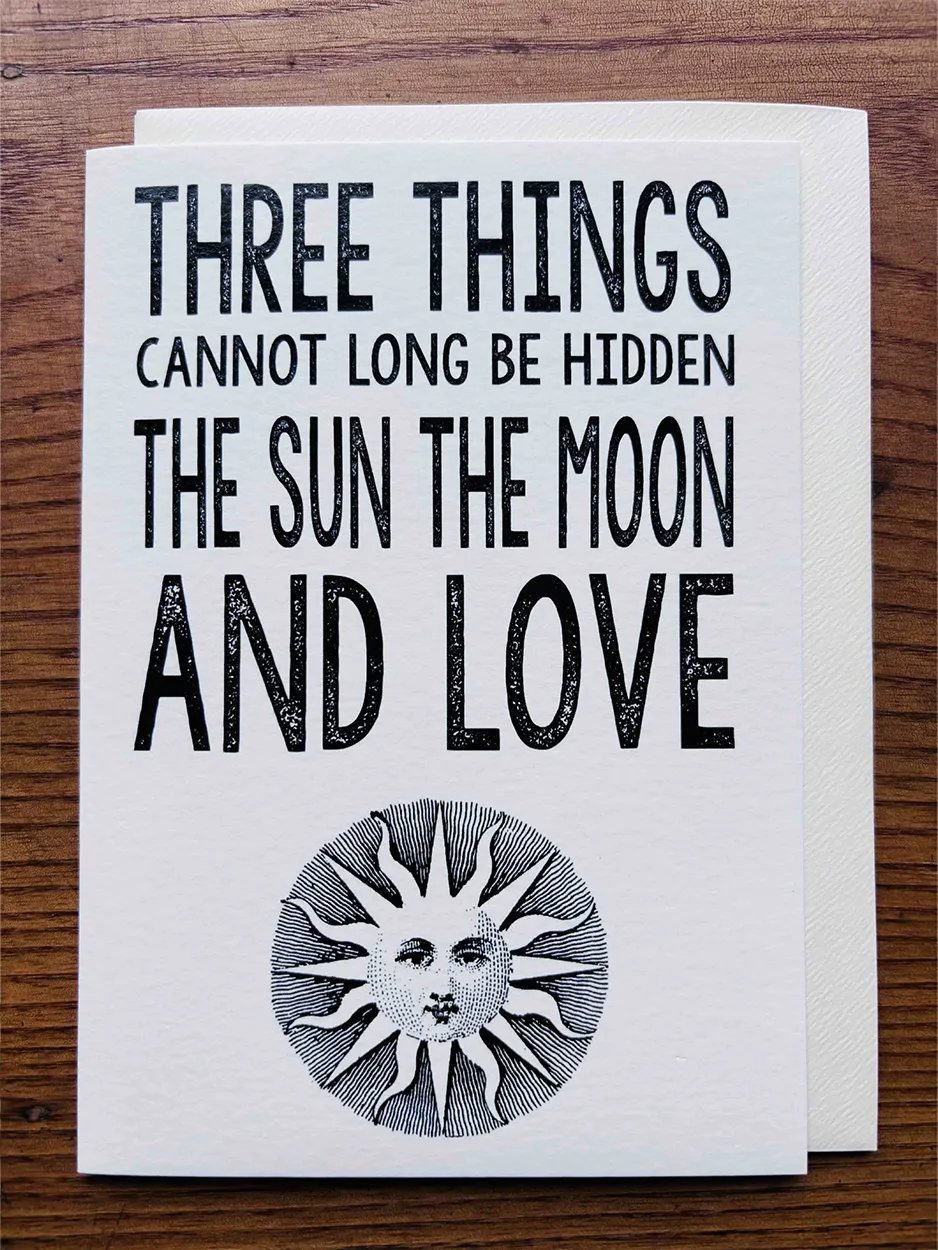 Love Quote Card - Blank for your own message