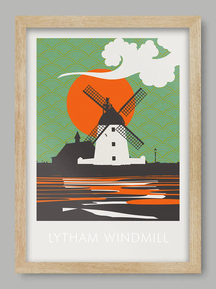 Lytham Windmill Print - Image 3